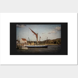 Sailing Barge At Woodbridge Posters and Art